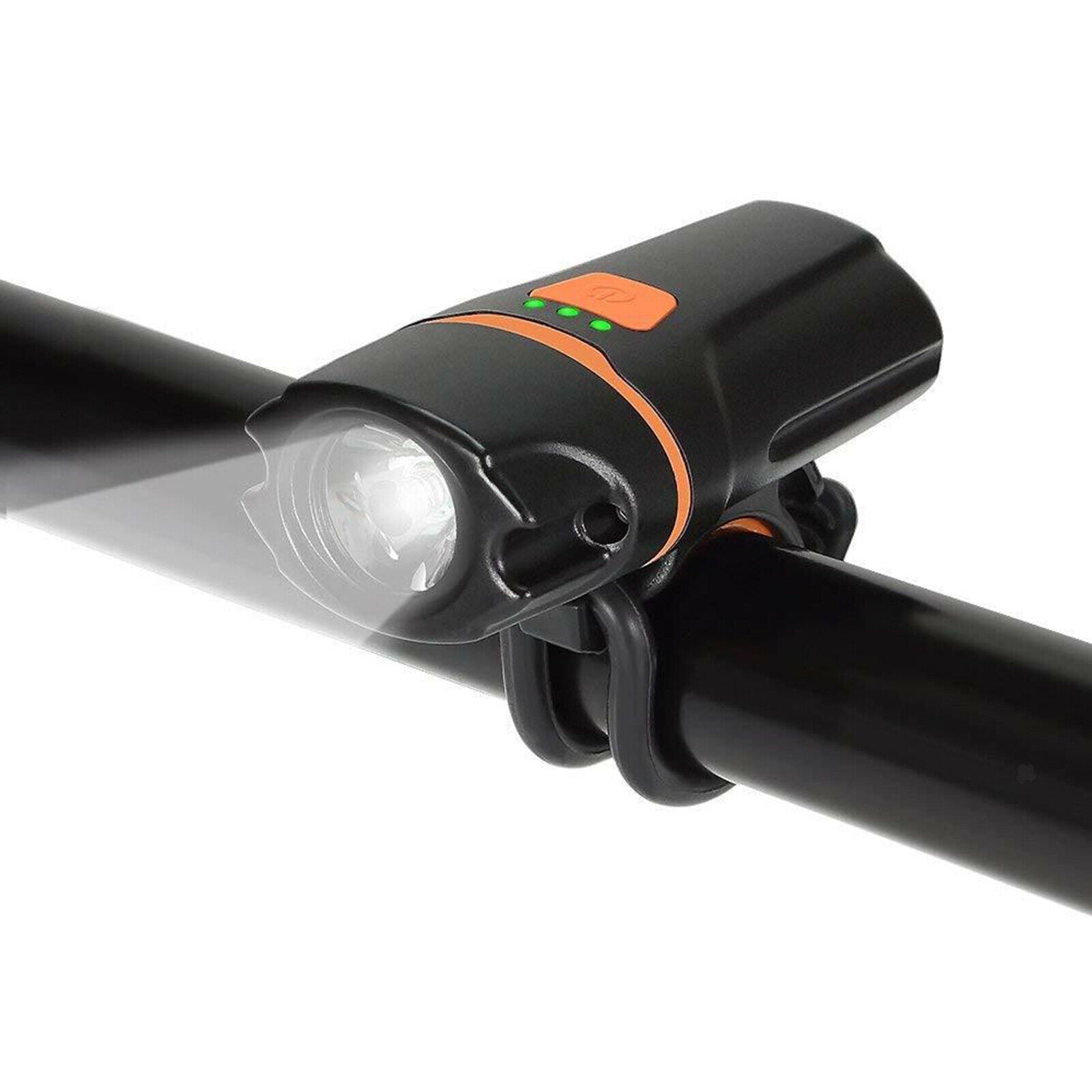 Bicycle Front Light Headlight Lamp Waterproof Rechargeable Easy to Install