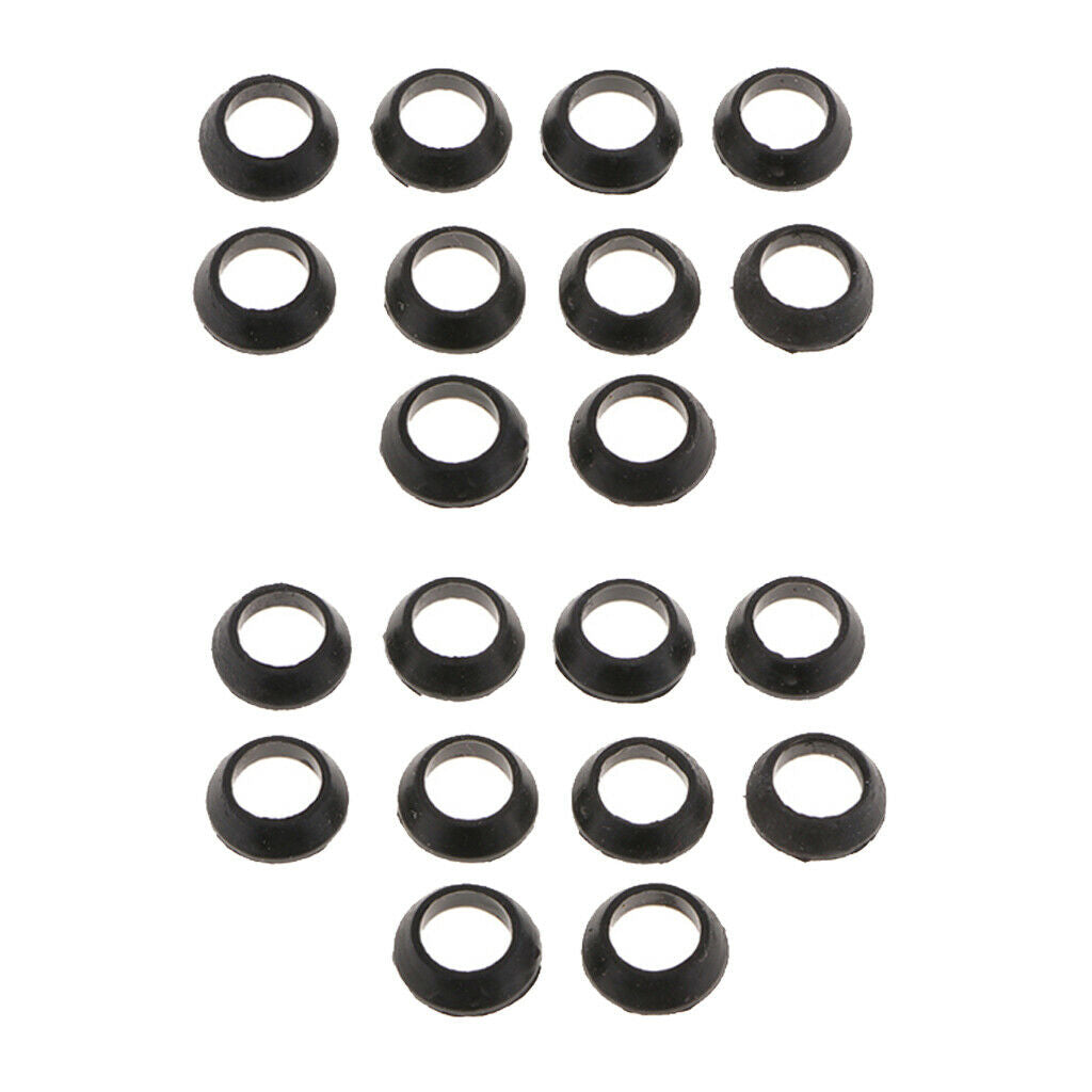 20pcs Rubber Spacer Trim Ring Winding Check Fishing Rod Building Accessories