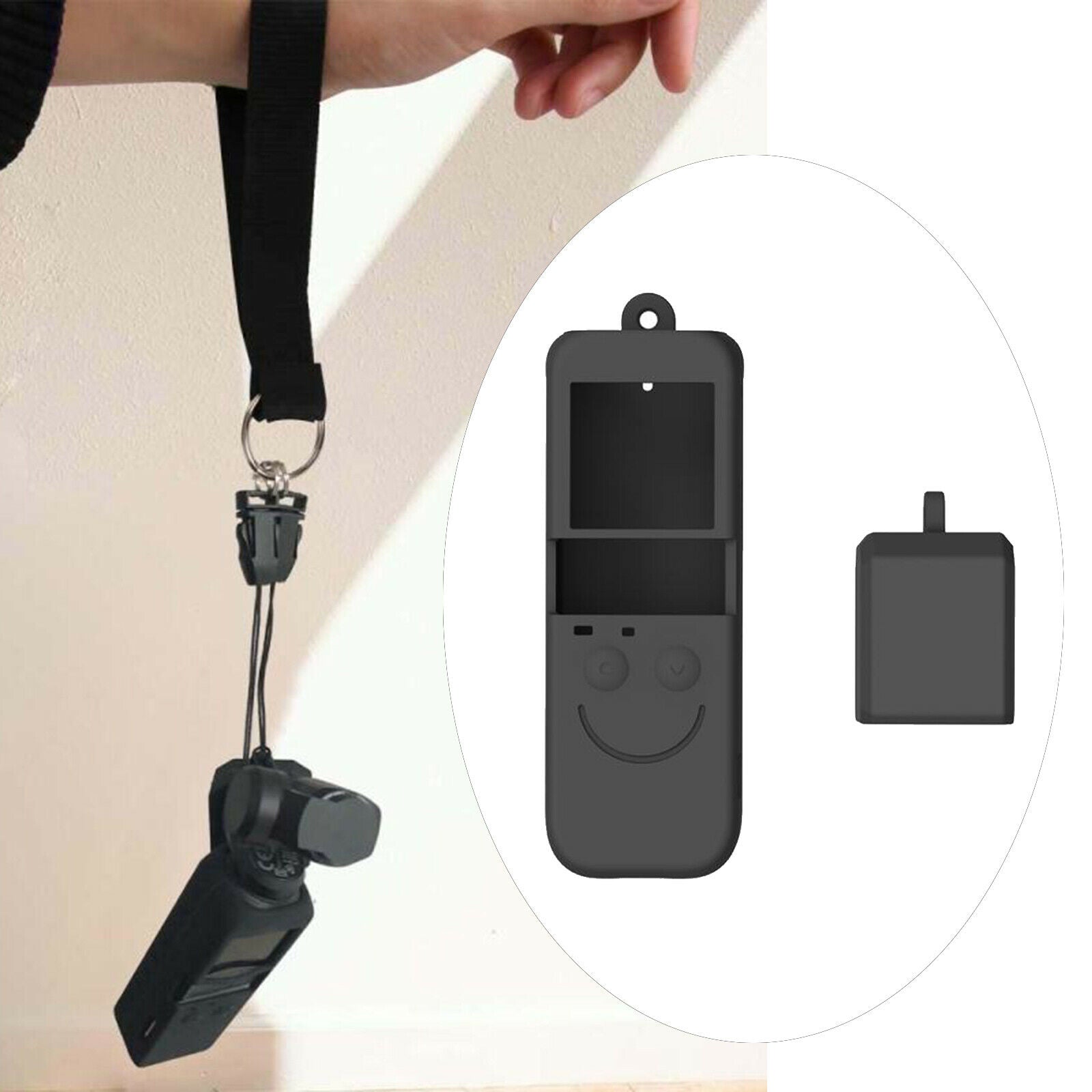 2 in1 Soft Silicone Lanyard Camera Protective Cover for DJI OSMO Pocket 2