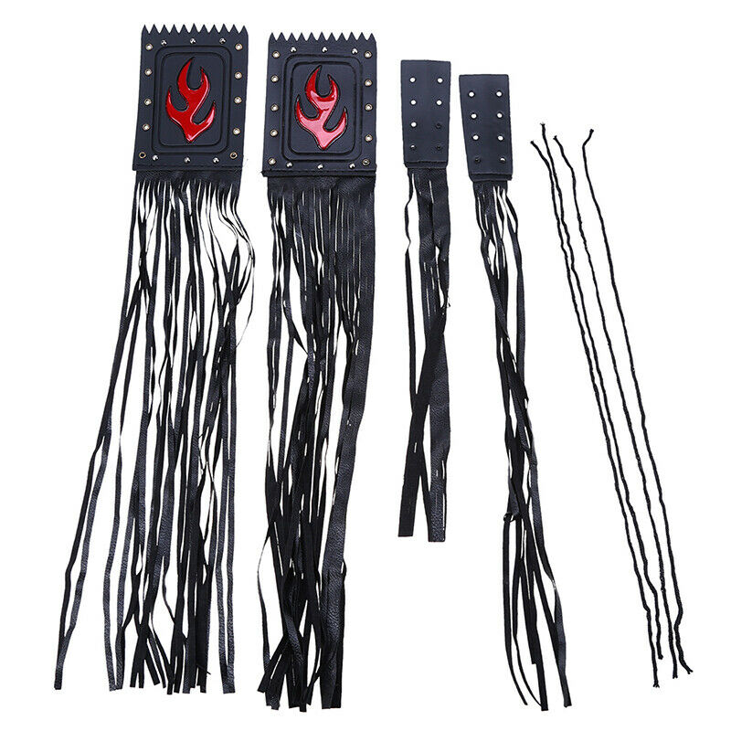 Motorbike Grip Lever Covers Straps Fringe Clutch Brake Streamers Tassel New