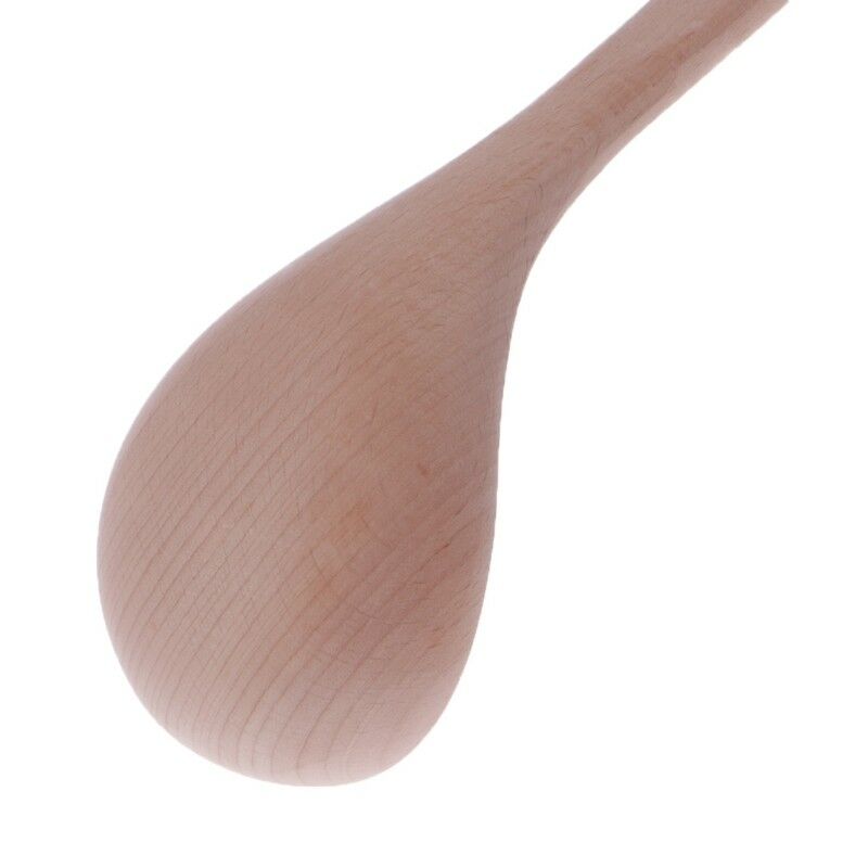 Natural Wooden Soup Rice Spoon Kitchen Utensil Scoop Ladle Tableware Catering