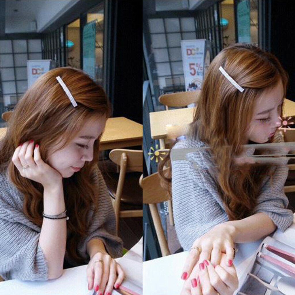 Automatic French Barrette Crystal Hair Barrette Hairpin Ponytail Holder Clip