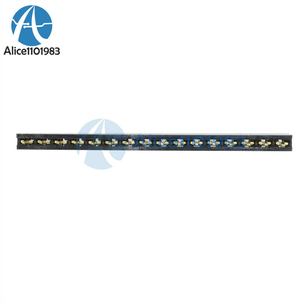 10PCS 16 Pin Single Row Female Straight Header Strip 2.54mm Pitch
