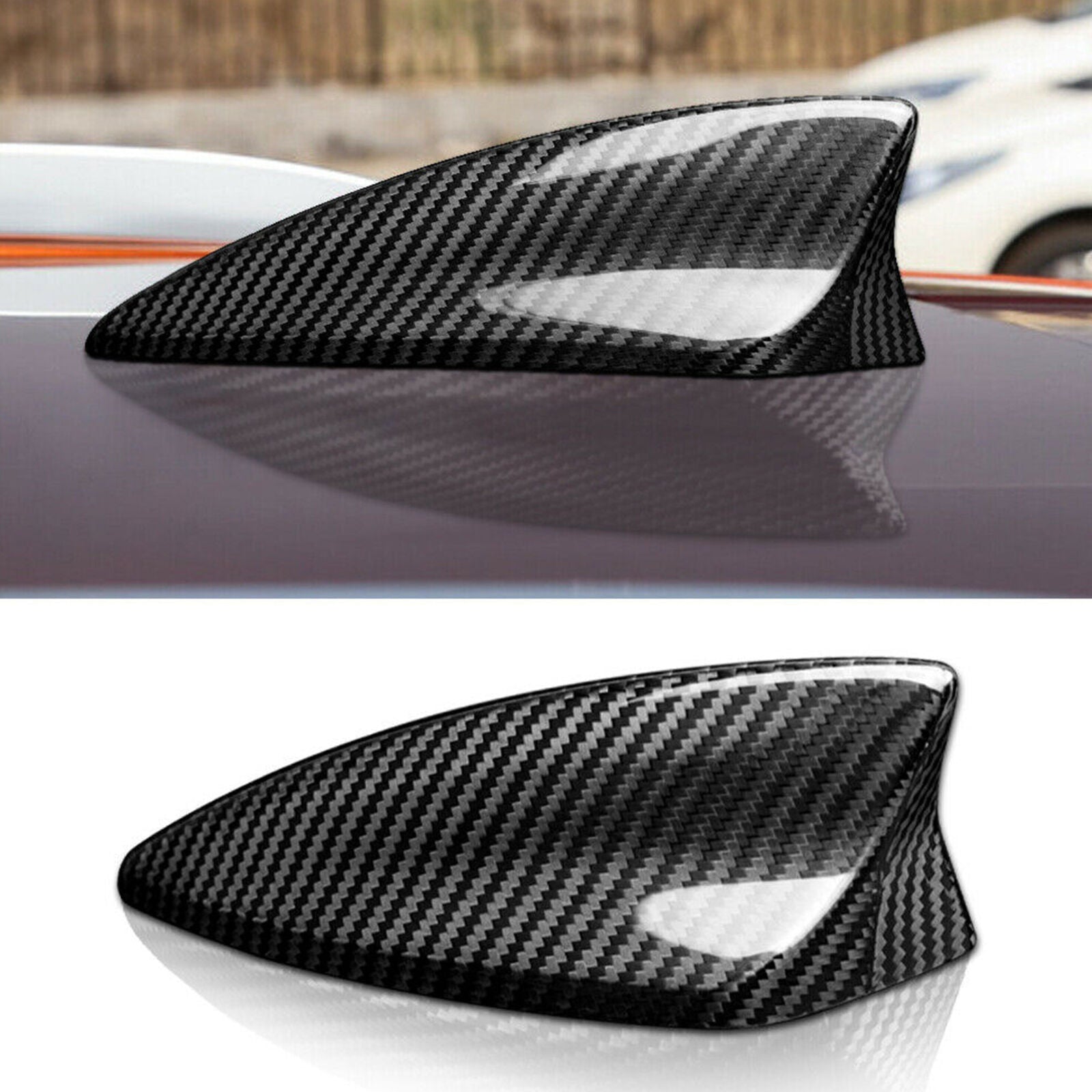 Roof Shark Fin Antenna Cover Aerial Carbon Fiber For Chevrolet Camaro 2016-2020~