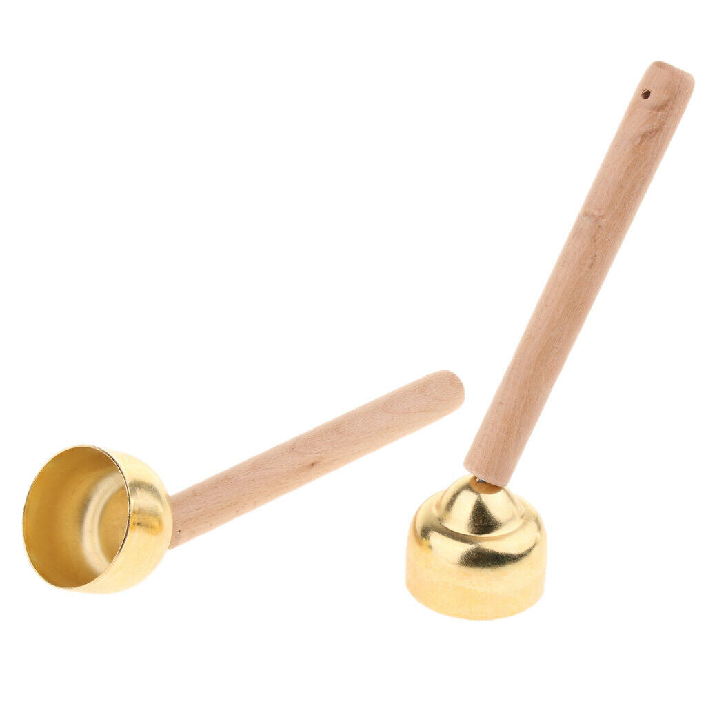 1 Pair Copper Peng Bell Kids Tinkle Jingle Bell Percussion Instrument Large