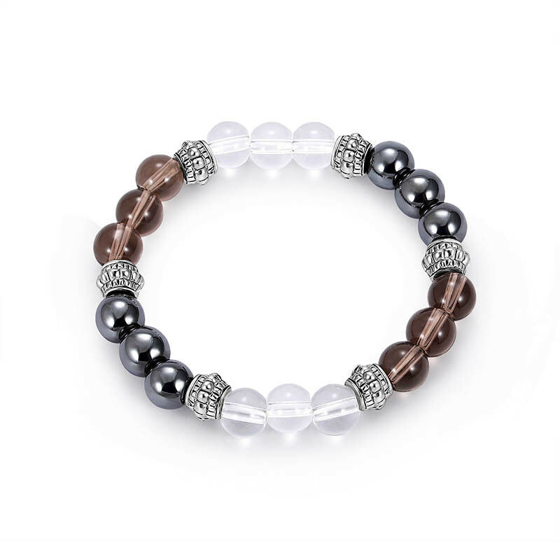 color mixing 8cm excellent jewelry black matte agate energy stone bracelet.l8