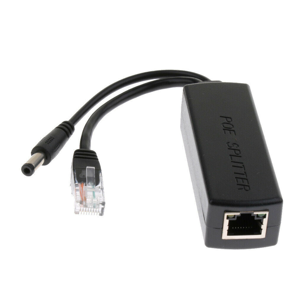 10Pcs Active PoE Splitter Power Over Ethernet 48V to 12V Compliant IEEE802.3af