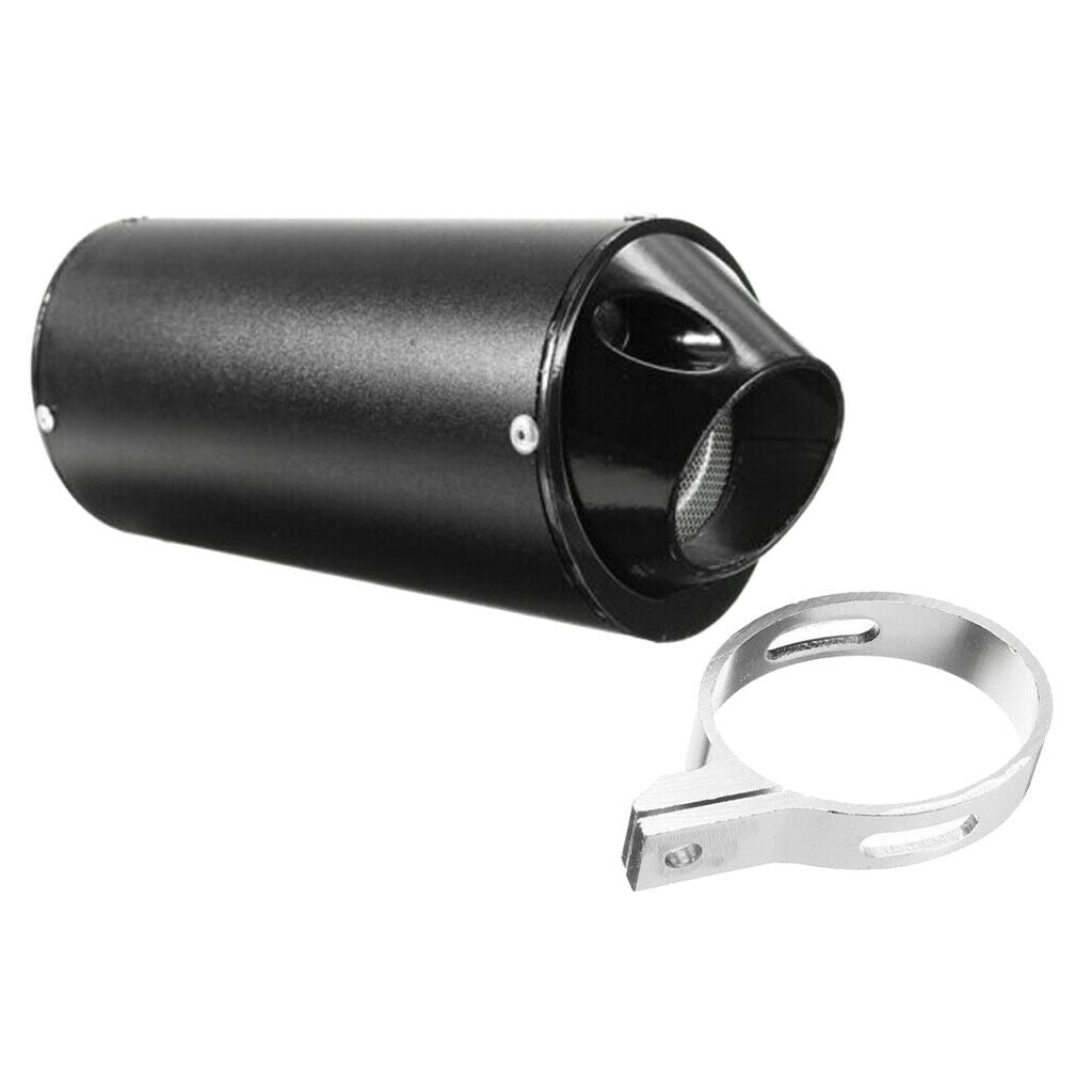 28mm 50cc-125cc Dirt Pit Blue 28mm Exhaust Muffler Pipe + Clamp For TTR CRF50
