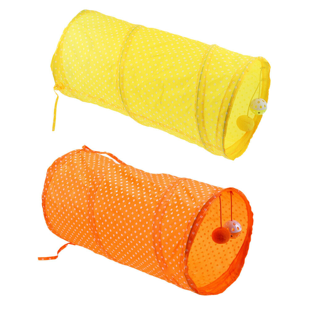 2 Packs Cats Tunnel Toys Cat Outdoor Interactive Toys Catching For Cat Mice
