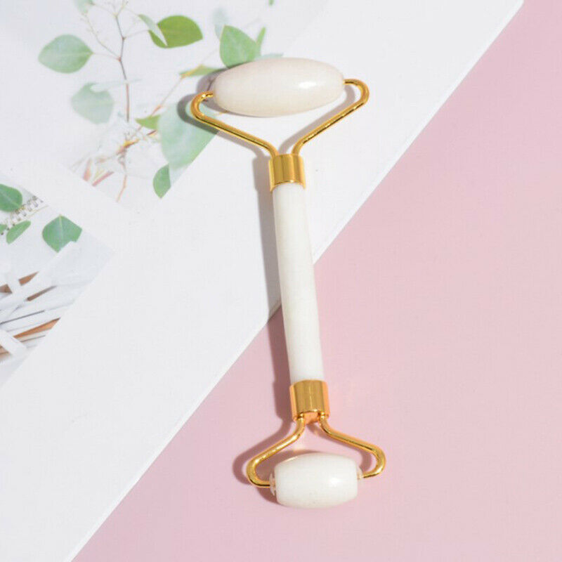 Jade Roller Facial Massager Roller Real Stone Massage Face Lifting Anti-AginFCA