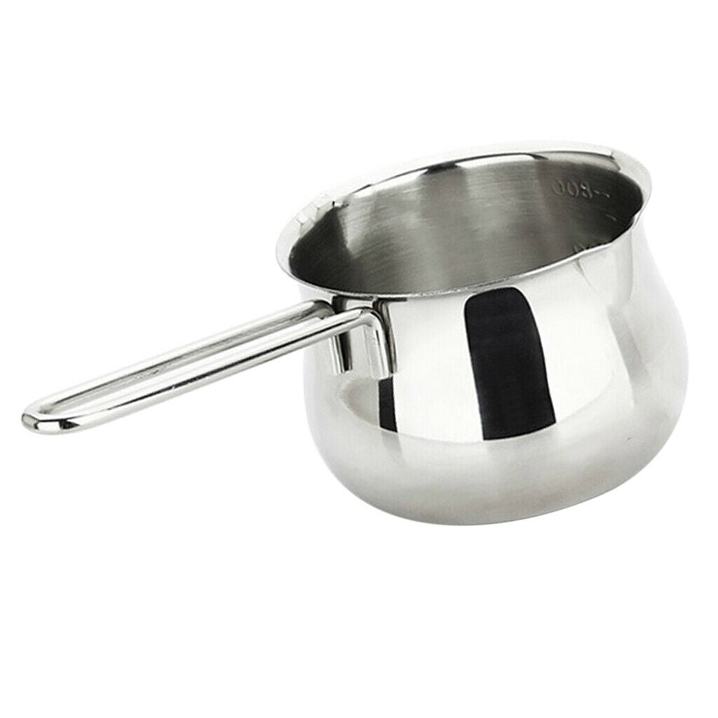 Milk Saucepan Pot Tea with Pour Spouts Kitchen Cooking Tool aus Stainless Steel