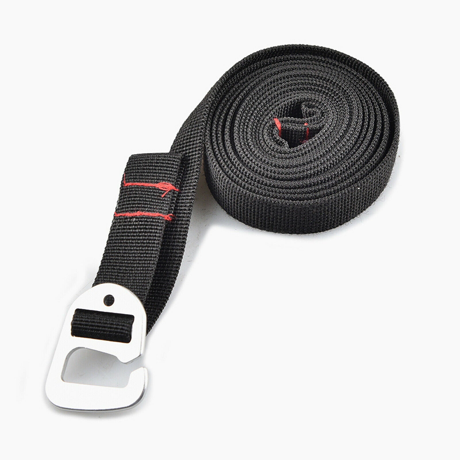 Luggage Strap with Hook Suitcase Tie Belt Tie Straps Lashing Straps 2m,Black