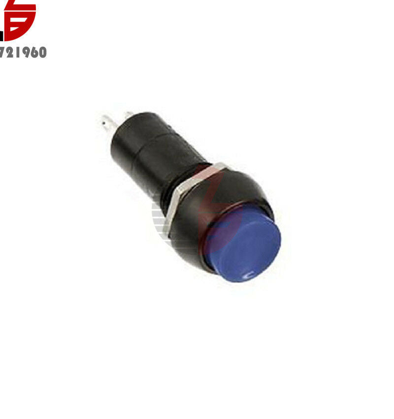 5PCS 250V 3A Blue Push Button Switch 12mm PBS-11B No Self-Lock ON/OFF Lock