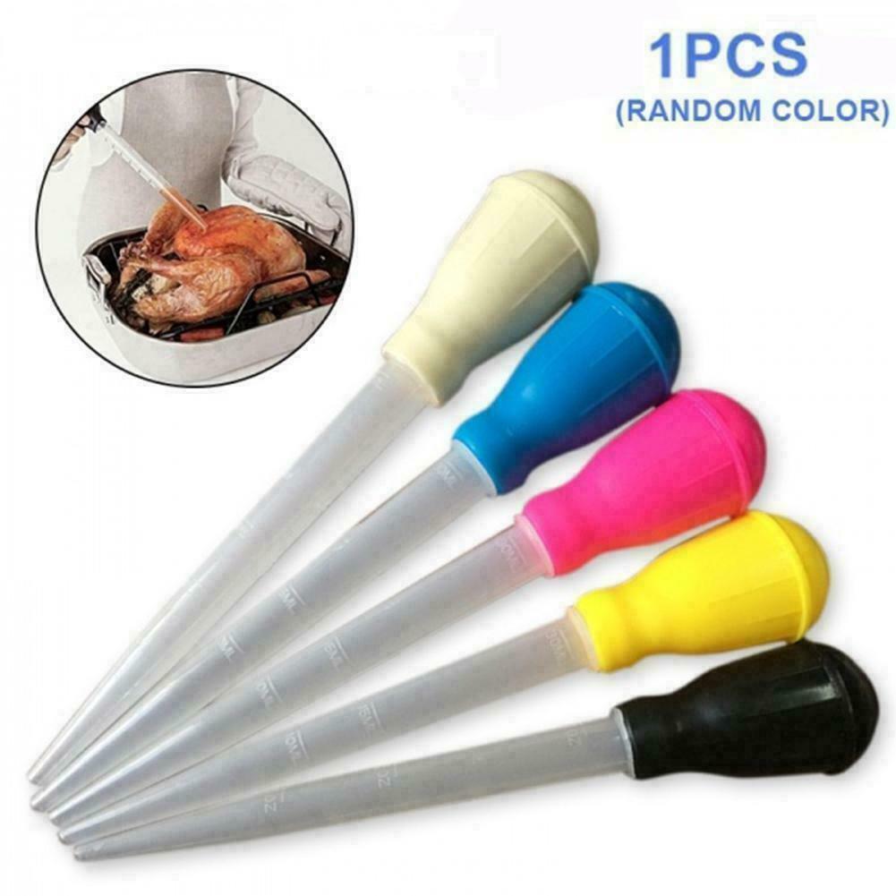 Turkey Baster Clear Tube Syringe Oil Suck Pump Pipe Fresh 30ml AU BBQ H5Z7