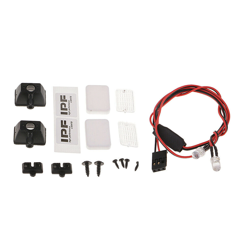 1/10 Scale RC Car LED Lamp Lights 2Pc for RC4WD  HSP HPI DIY Accessory