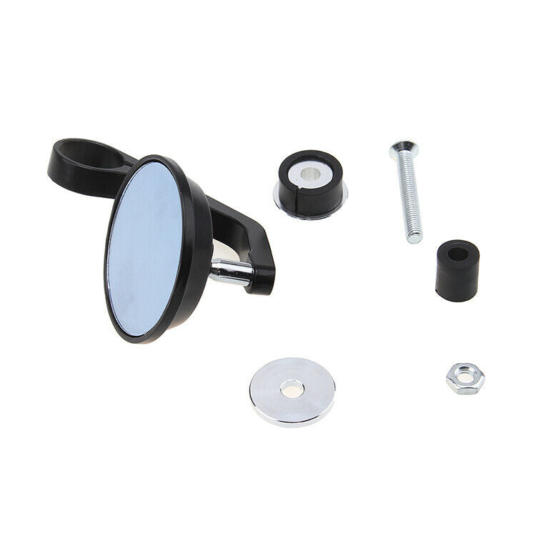 Motorcycle Rear View Mirrors 7/8'' 22mm Bar End CNC Anodized Blue Fit Universal