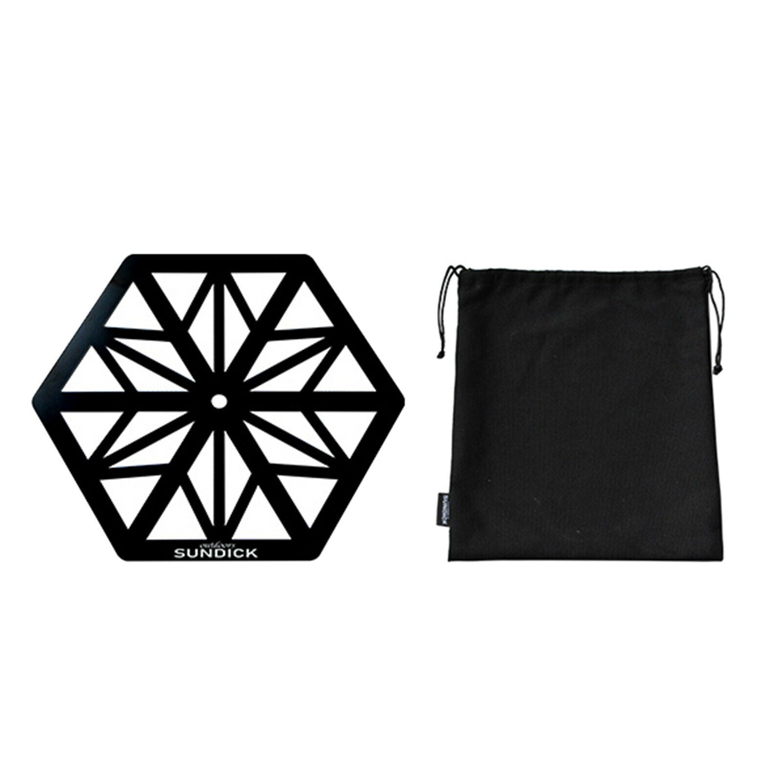 Outdoor Camping Lantern Stand Lamp Camping Light Pole Table Shelf Black
