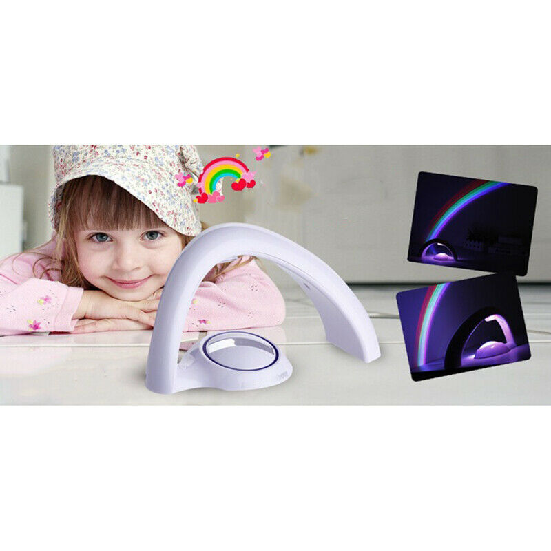 LED Colorful Rainbow Lamp Night Light Romantic Sky Projector Lamp for kids S XC