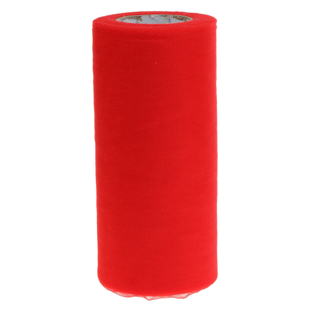 Tulle Fabric Spool Rolls Tutu Craft Wedding Bride Dress Decor Red