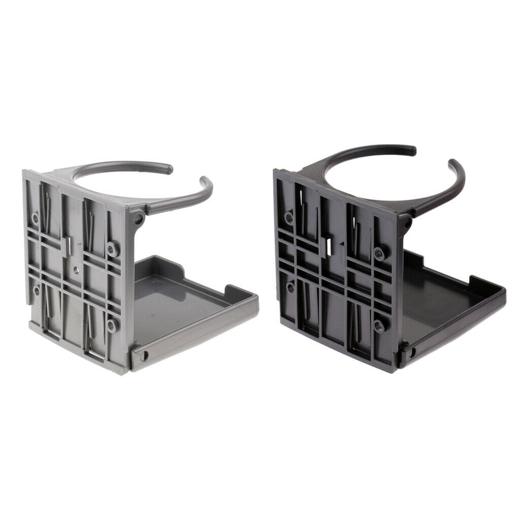 Set of 2pcs Adjustable Cup Holder Marine Boat Car Foosball Drinks Hold Clamp