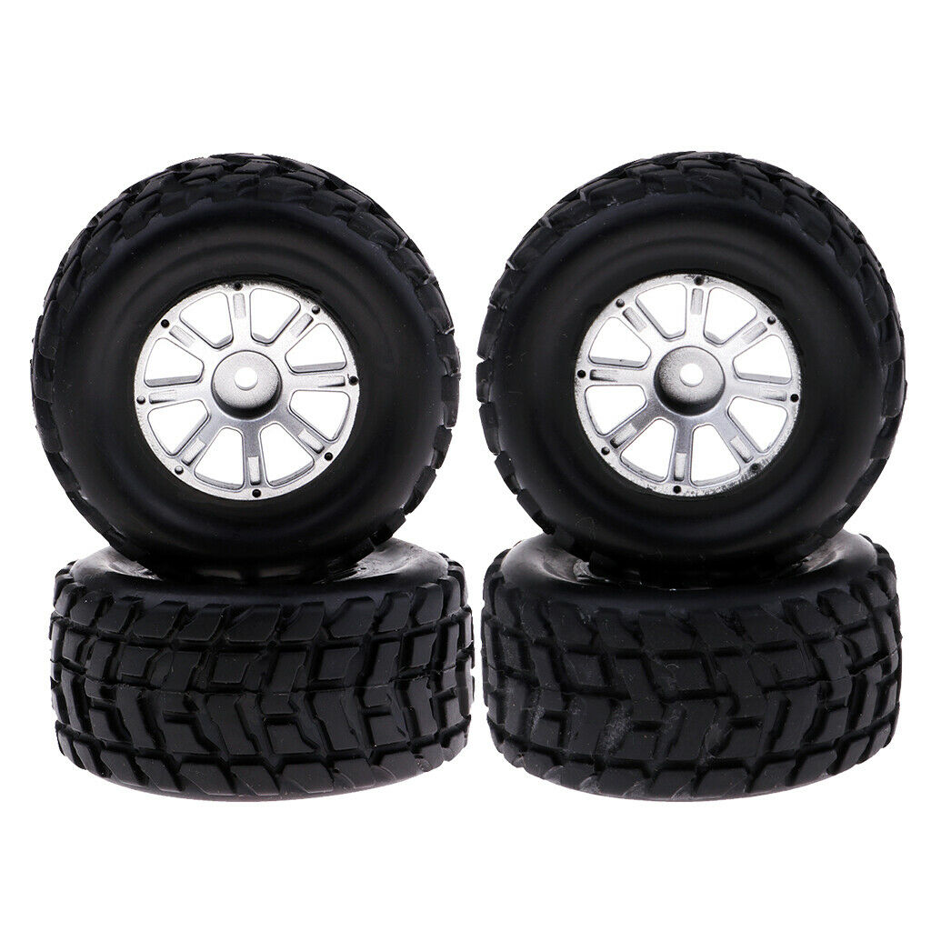 4pcs Tires & Rims for WLtoys A949 A959 A969 K929 RC Buggy Replacement