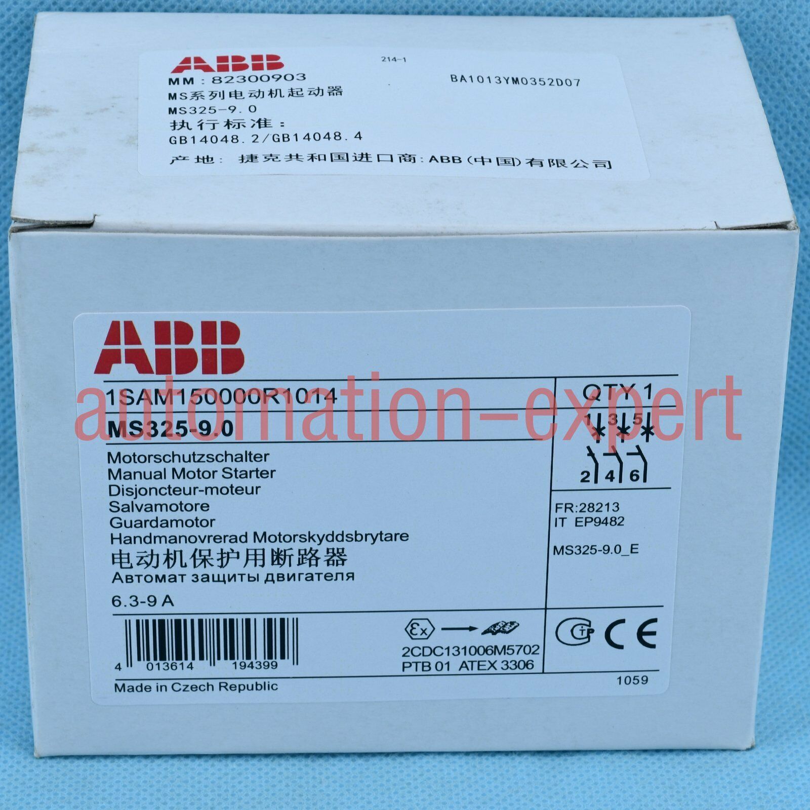 New Motor Starter MS325-9.0 MS325-9 1SAM150000R1014 One year warranty BB9T