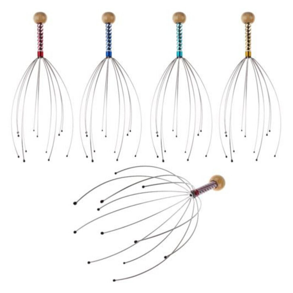 New Head Neck Scalp Massager Massage Octopus Equipment Stress Release Tool.l8