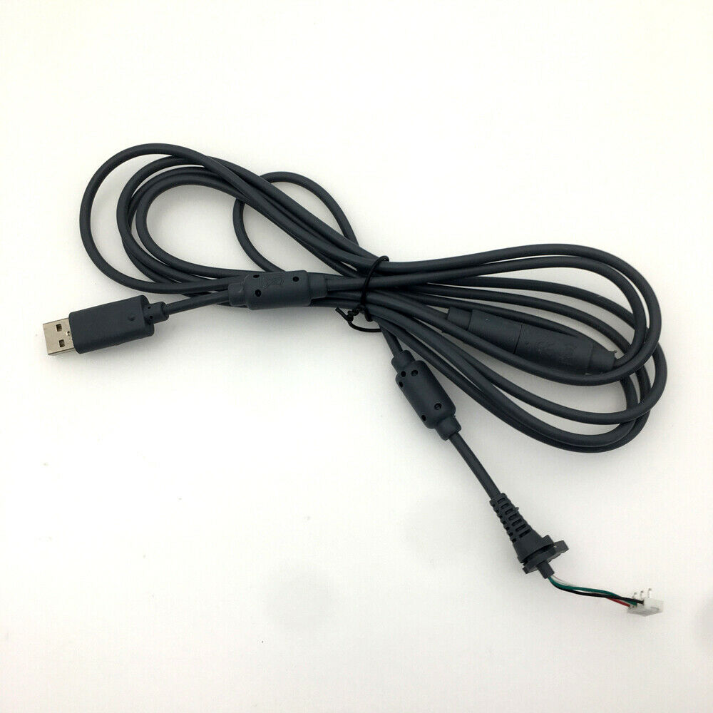 Gray USB 4 Pin Line Cord Cable Adapter Replacement For Xbox 360 Wired Controller