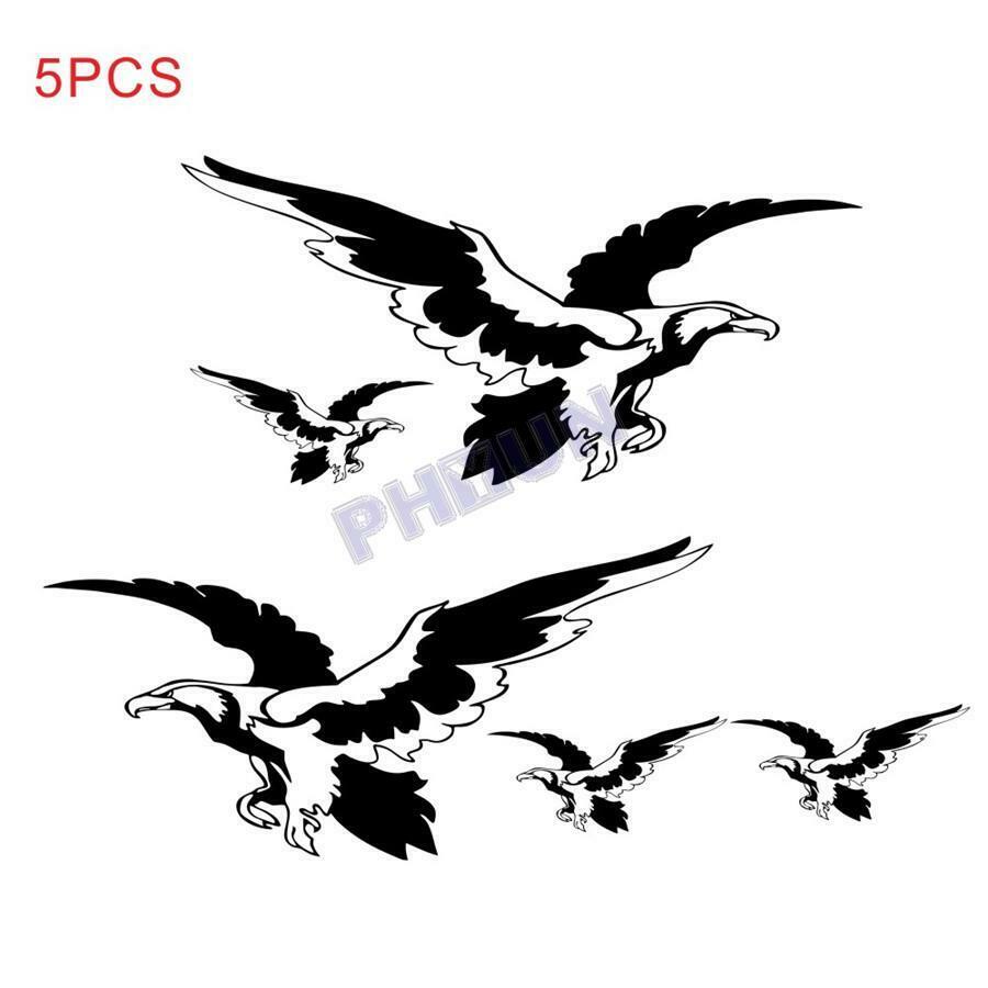 5x Car Stickers Decals Eagle Style Universal for Caravan Travel RV Camper Van