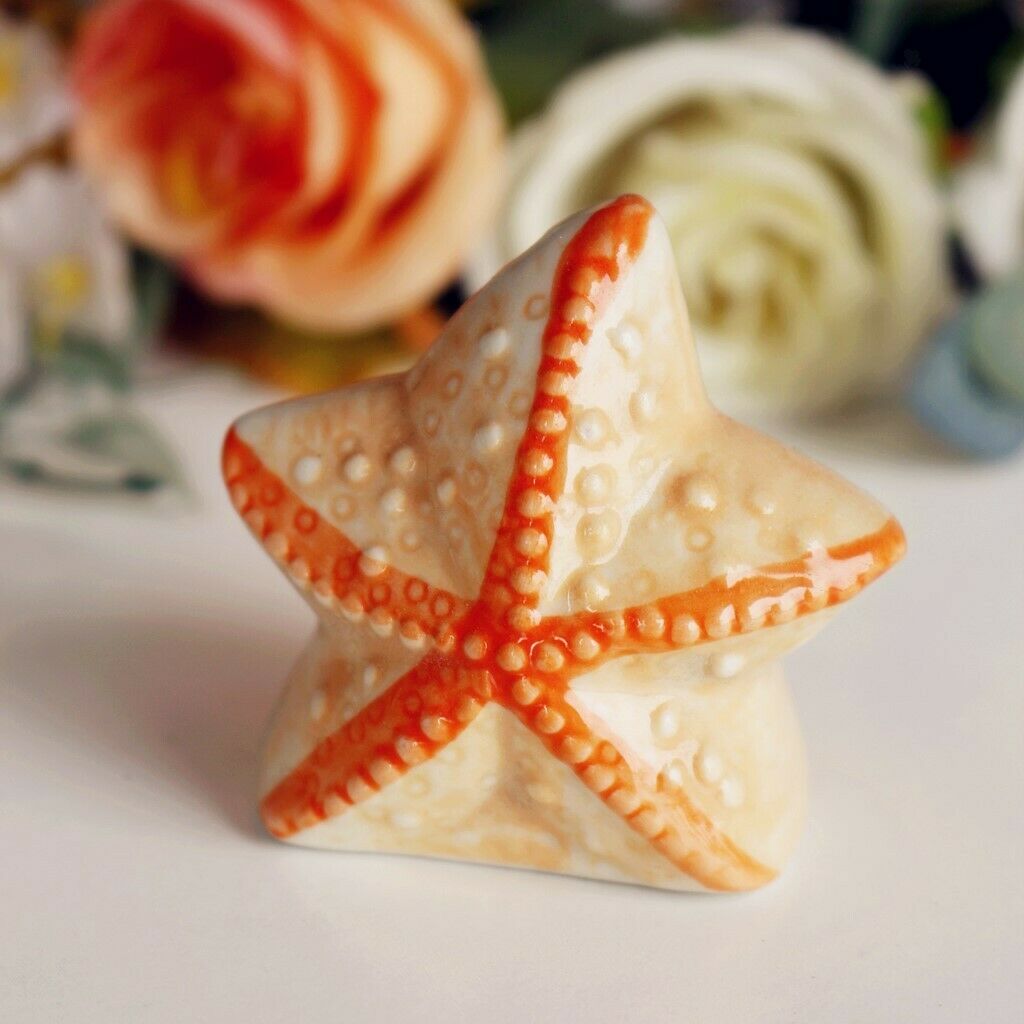 Starfish Ceramic Salt Shaker - Sea Ocean Style Salt and Pepper Shaker Cruet
