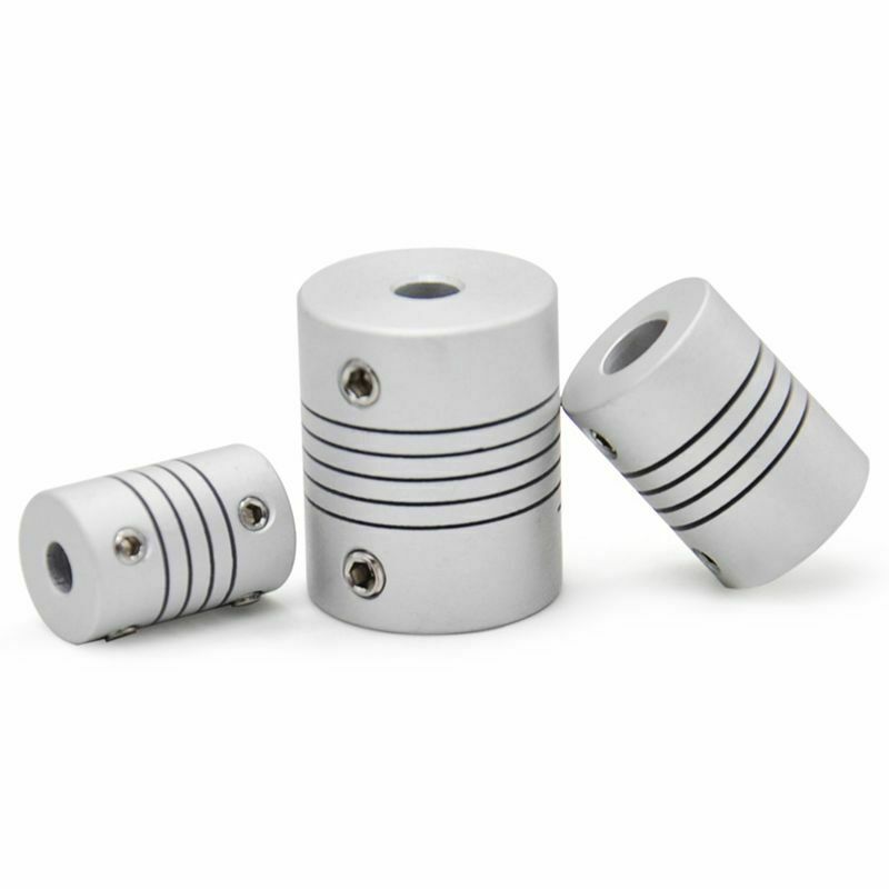 6mm to 8mm Shaft Coupling 25mm Length 18mm Diameter Stepper Motor Coupler AlumN6