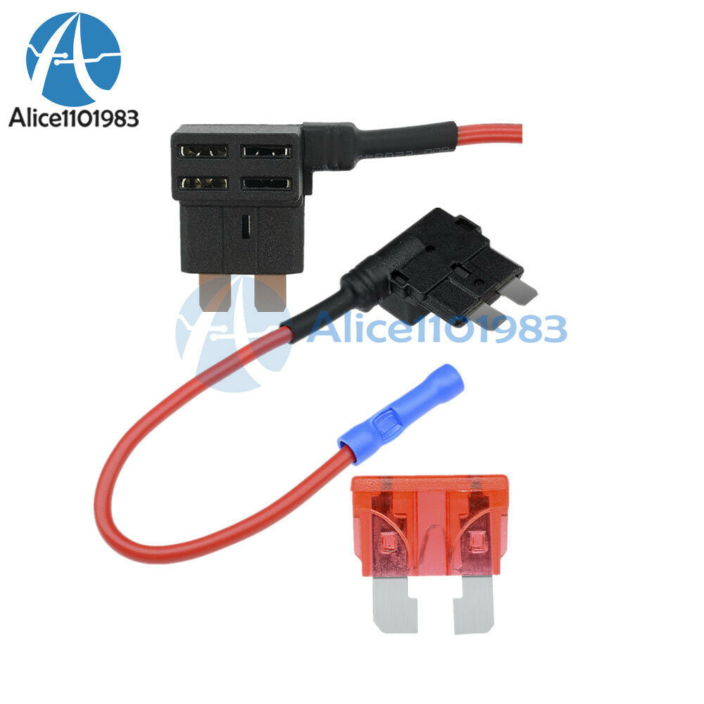 12V Car Add-a-circuit Fuse TAP Adapter Standard ATM APM Auto Blade Fuse Holder