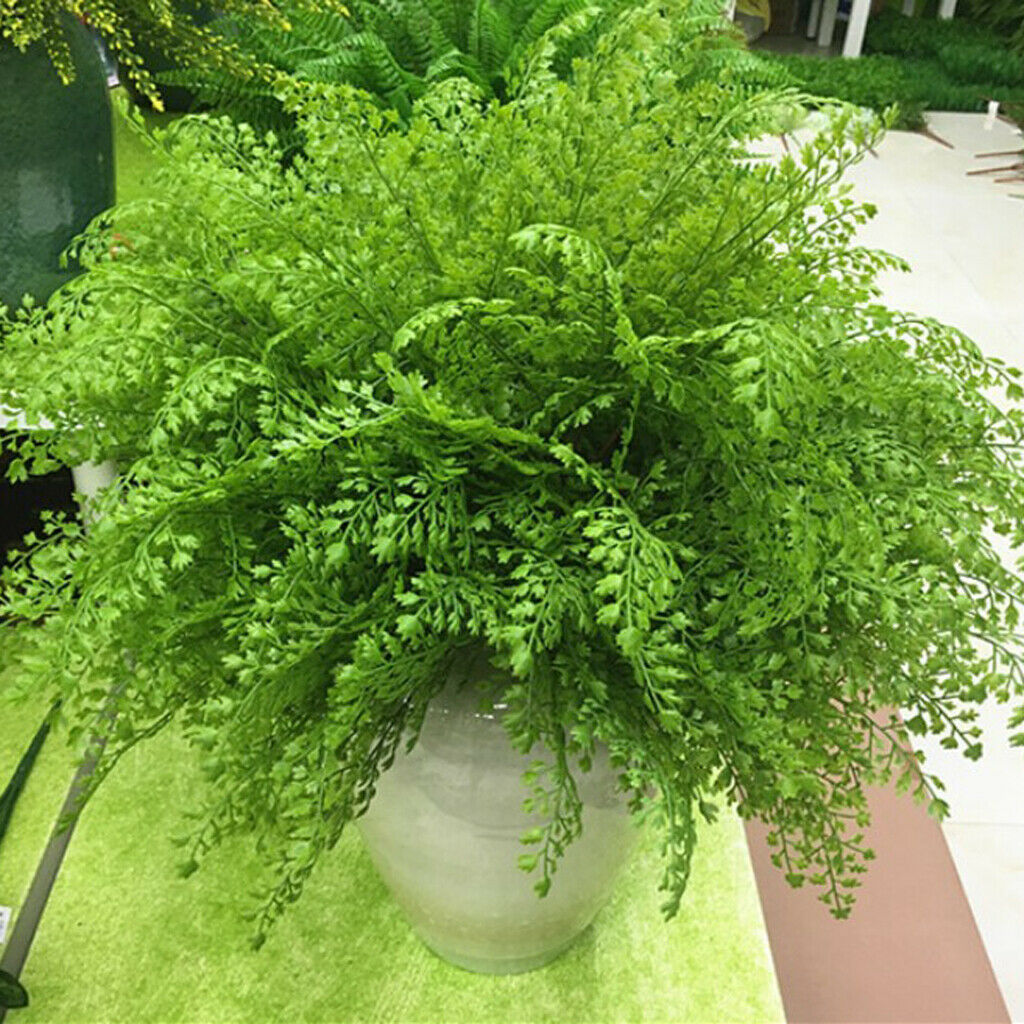 Artificial Fern Leaf Simulation Plastic Plant Flower Home Wedding Decor 45cm