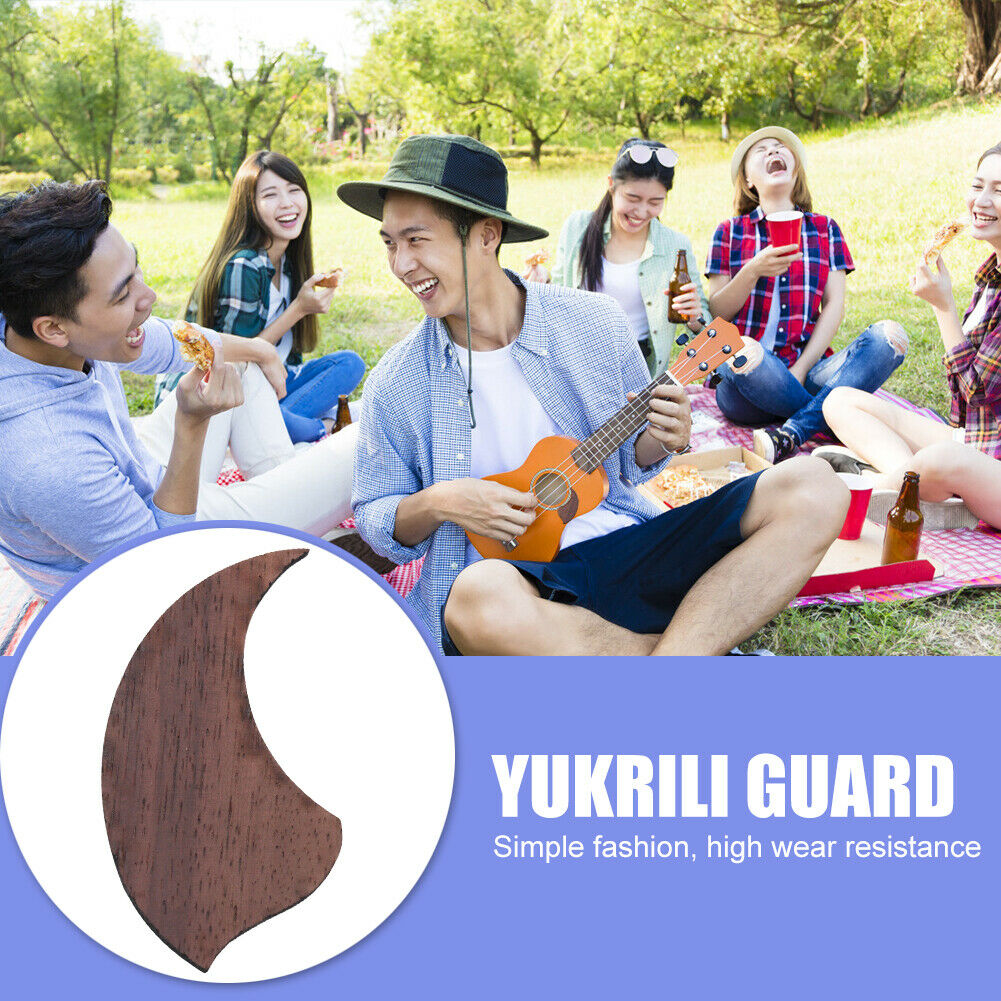 Practical Ukulele Pickguard Rosewood Shield Wooden Guard Musical Instrument @