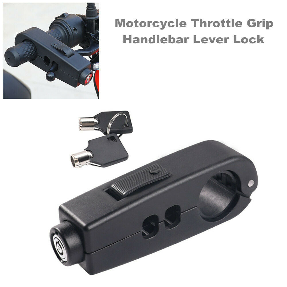 Motorcycle Scooter Bicycle Throttle Grip Lock Handlebar Lever Brake Anti-theft