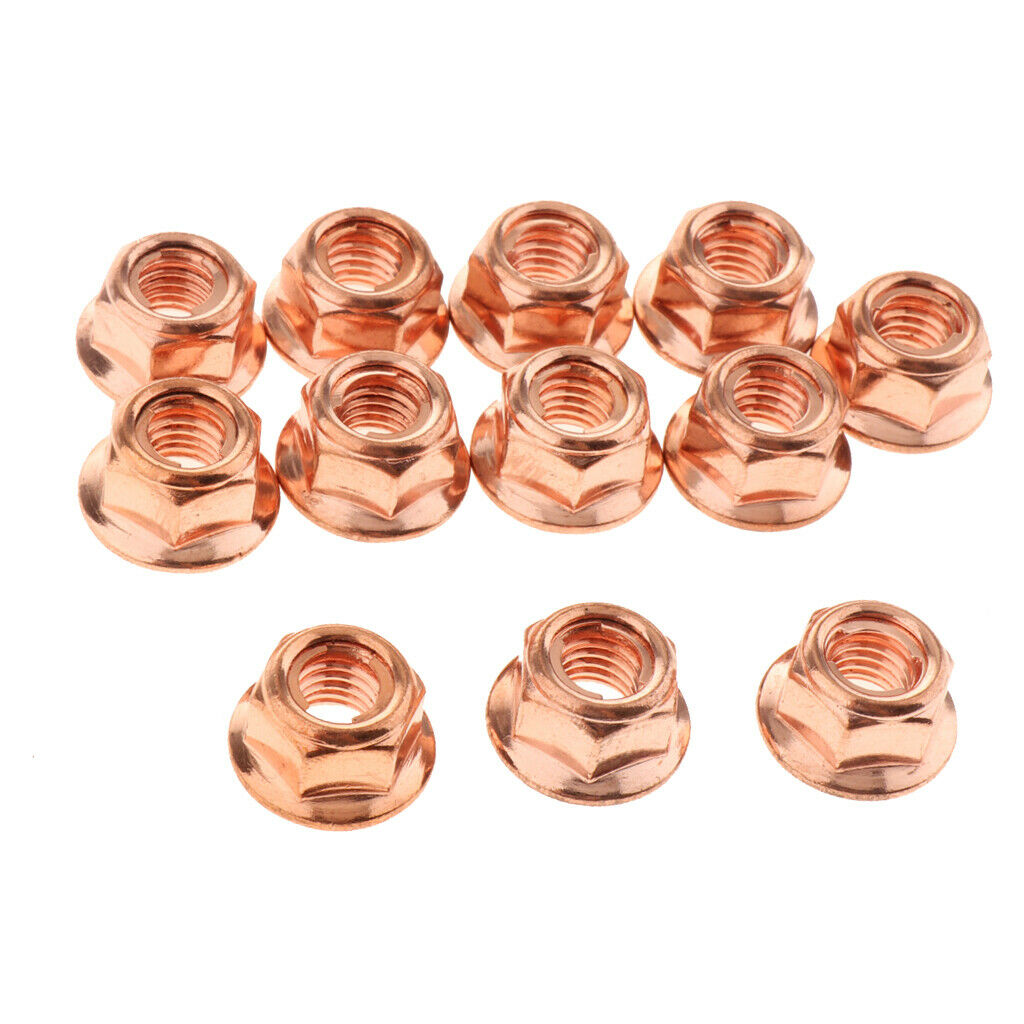 12pcs M8 Exhaust Manifold Flashed Nuts High Temperature for BMW 3 Series E30