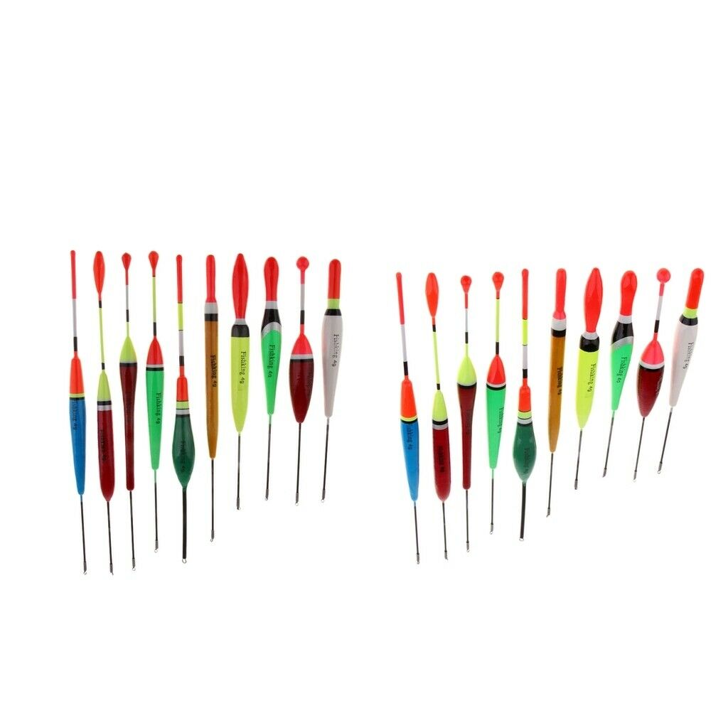 20x Saltwater Fishing 4g Balsa Tackle Wooden Slip Floats Bobbers Bass Trout