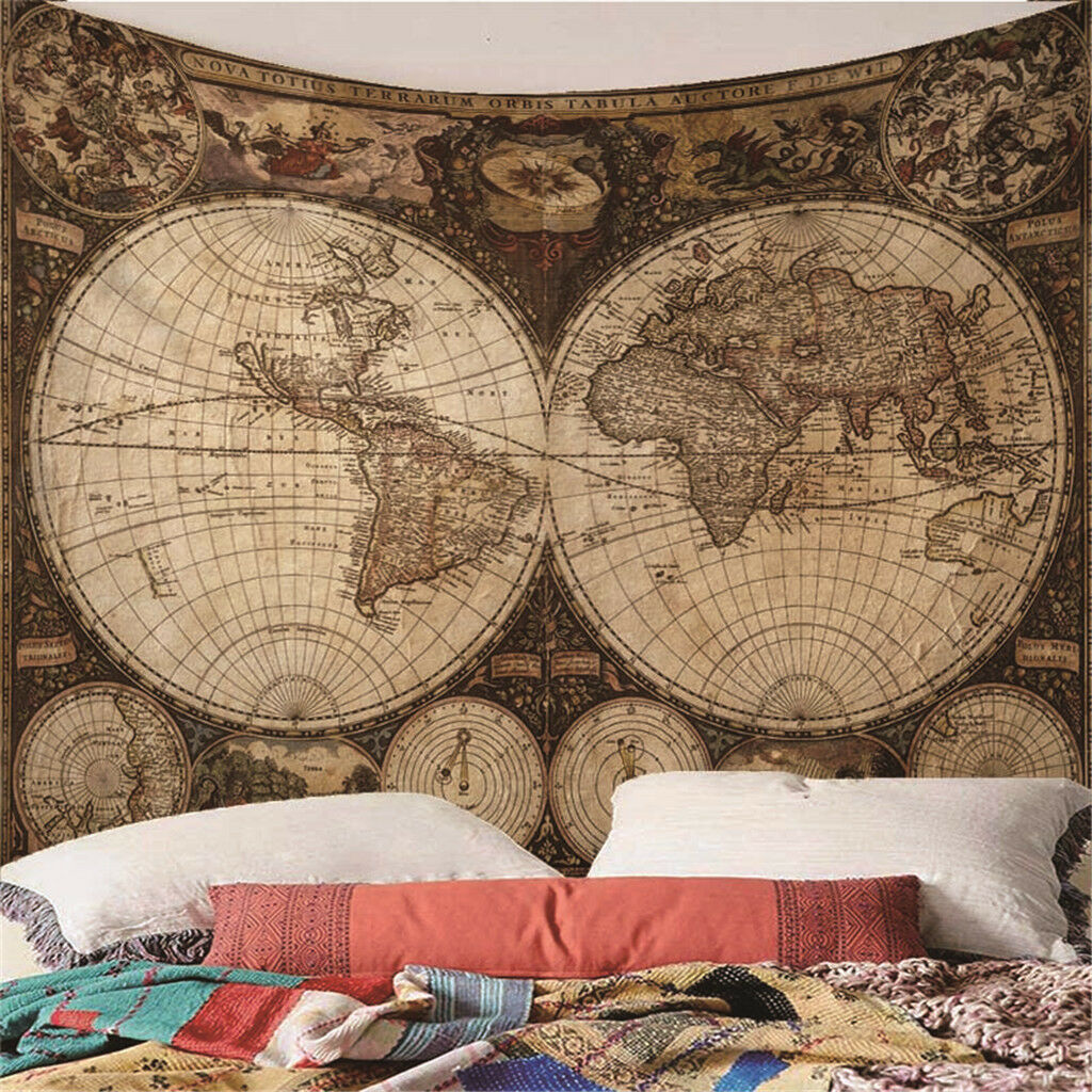 Outer Space Wall Tapestry Wall Hanging Bed Cover Throw Blanket 59x51 Inch #6