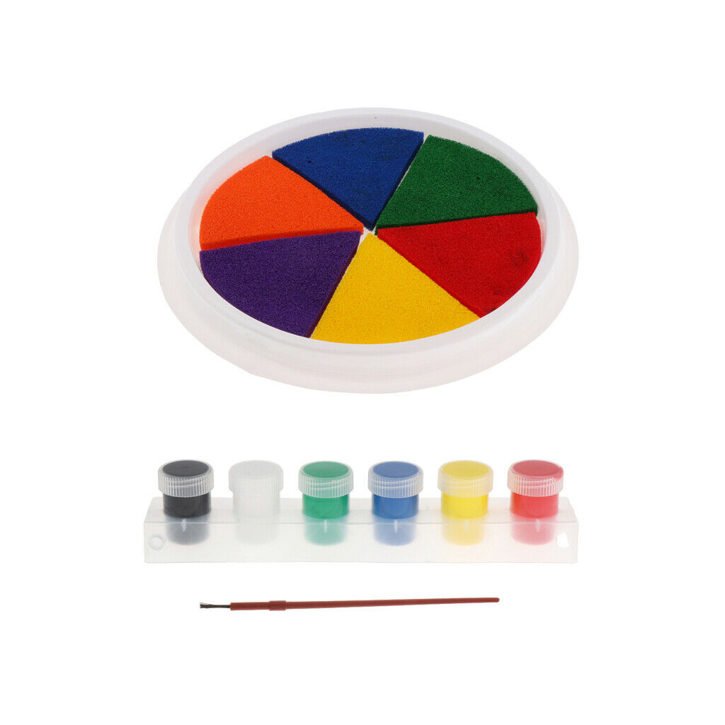 Children Finger Graffiti Paint Pigment Ink Pad Kit Washable Crafts Natural