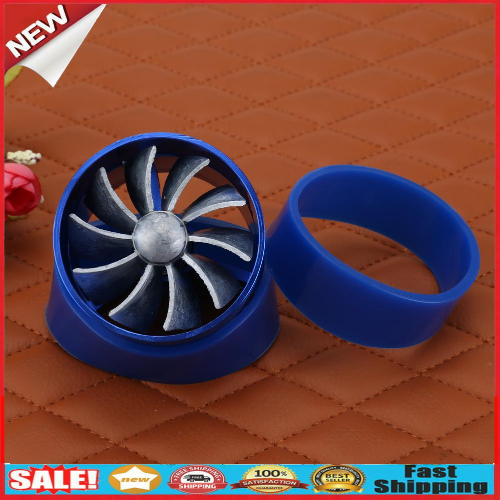 Car Refitting Turbine Turbo Charger Air Intake Gas Fuel Saver Fan Vent @