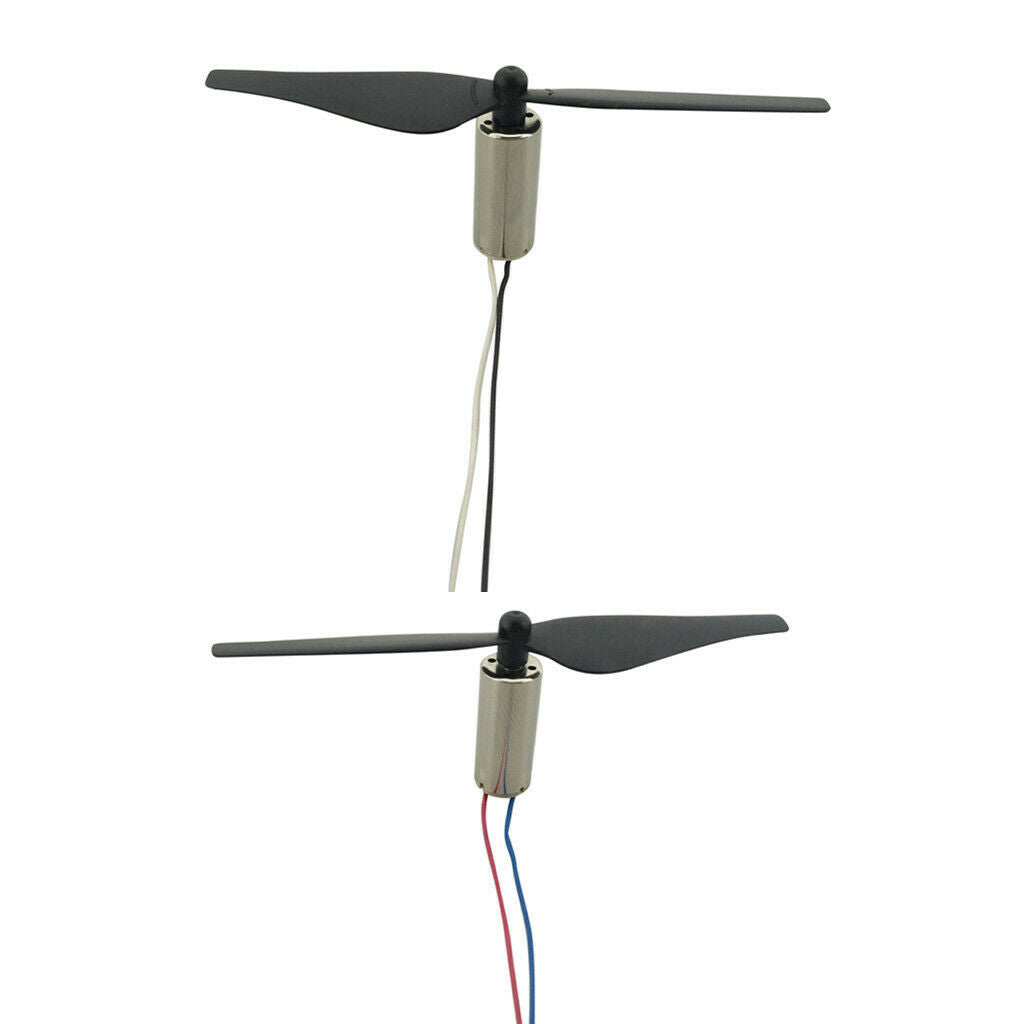 8520 Brush Motor 3.7V CW/CCW Hollow Cup Motor w/ Propeller Prop for RC Drone