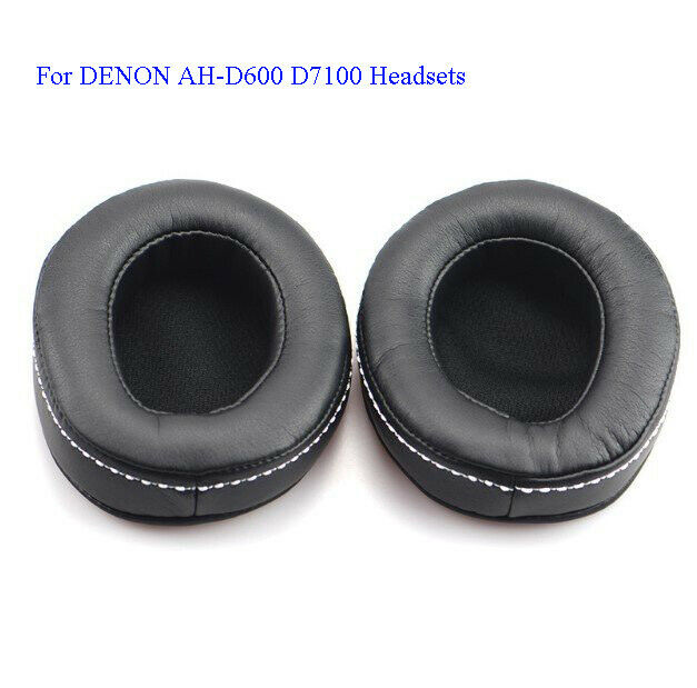 For DENON AH-D600 AH-D7100 Headphone 2PCS Earmuffs Ear Pads Cushion Replacement