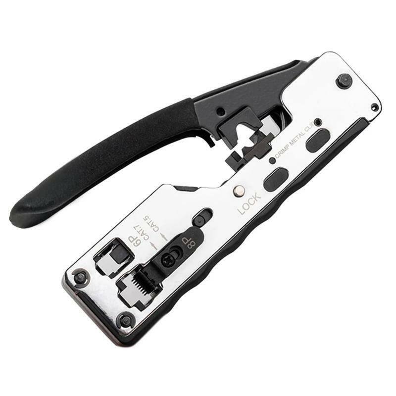 Multi-function Rj45 Clip Pliers For Cat7 Cat6A Cat6 Cat5 Rj11 Rj12 Crystal Head