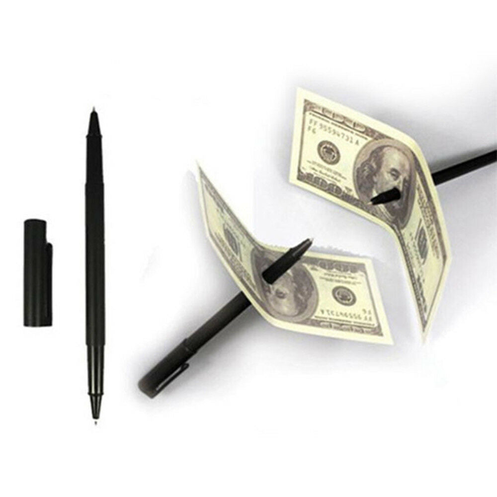 Magic Pen Close Up Penetration Through Paper Dollar Bill Money Tricks Tool XMAS