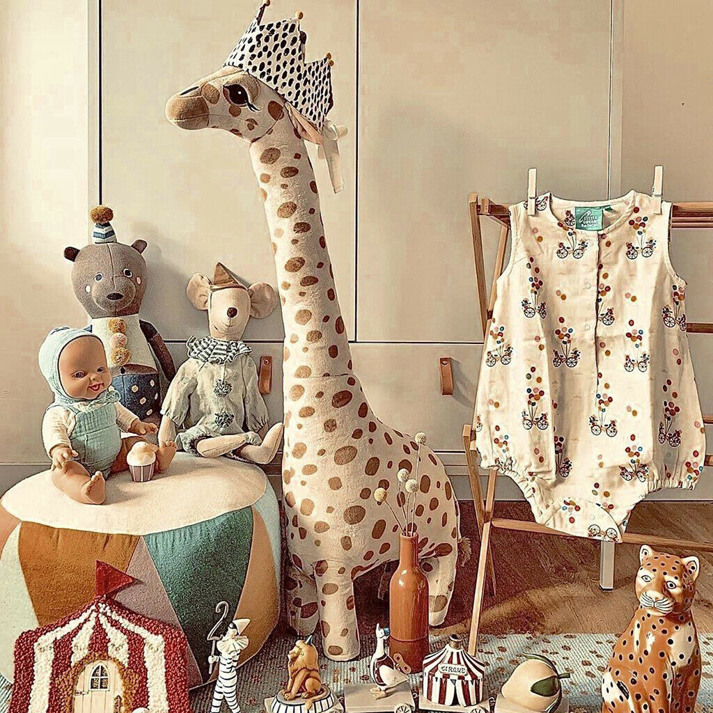 Plush Giraffe Stuffed Jungle Animal Playroom Decoration Baby Accompany 40cm