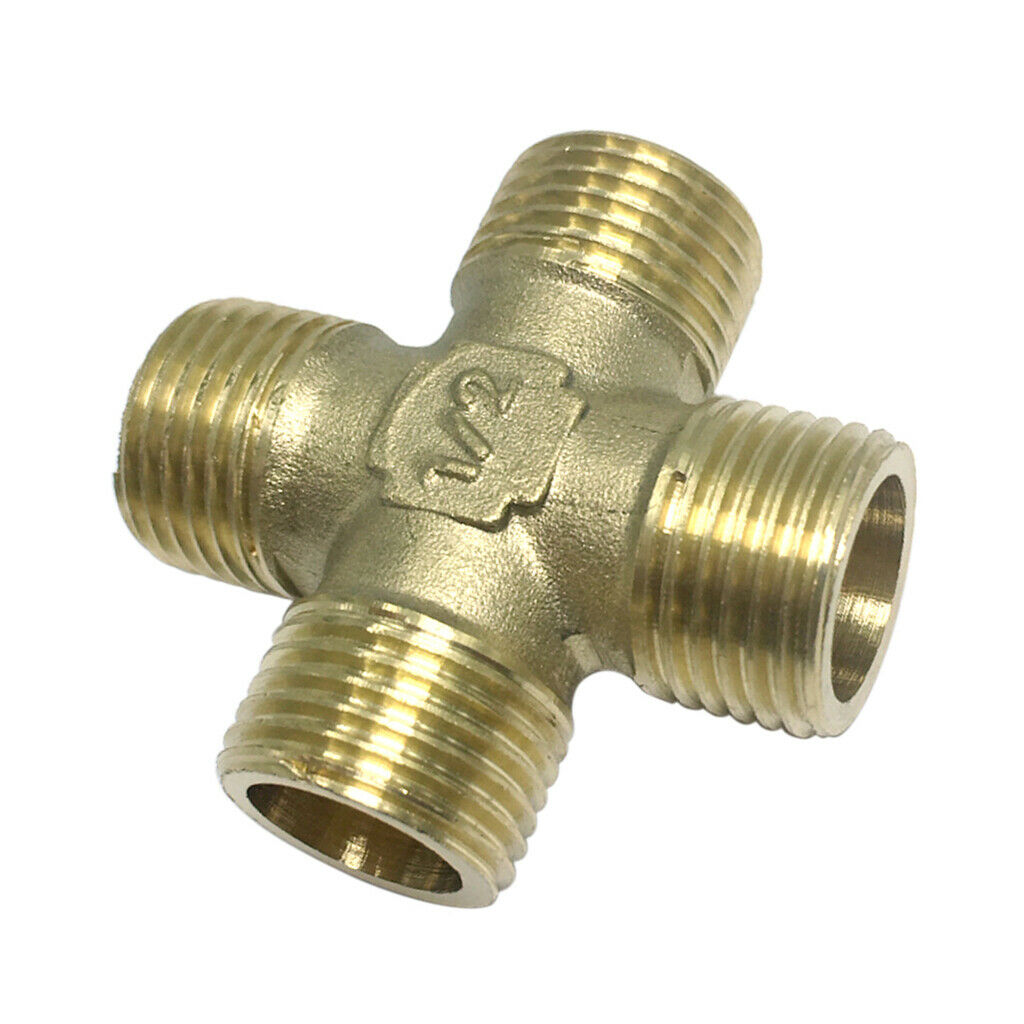 DN15 1/2inch Male Coupling Brass Pipe Fitting Connector, Plumbing Adapter