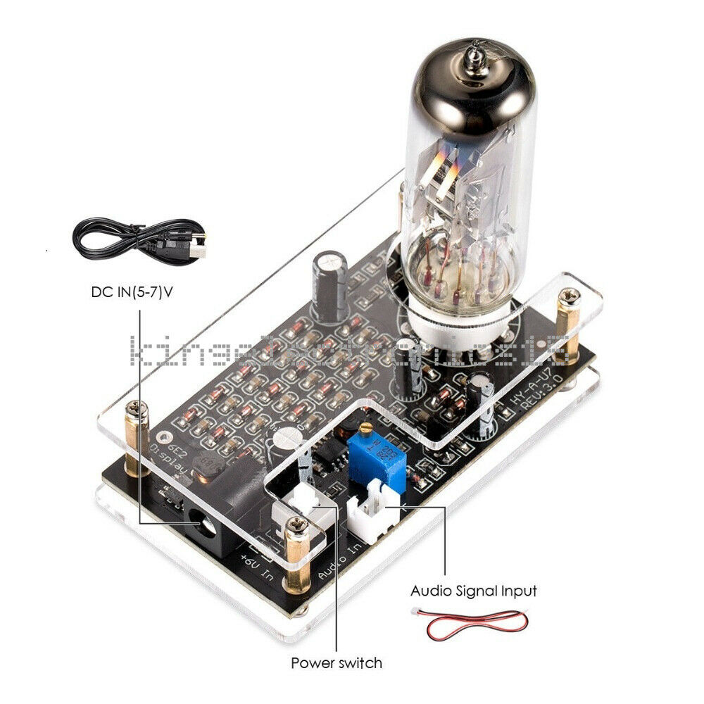 HiFi Magic Eye EM87 6E2 Preamp Tube Audio Level Indicator VU Meter Driver Board