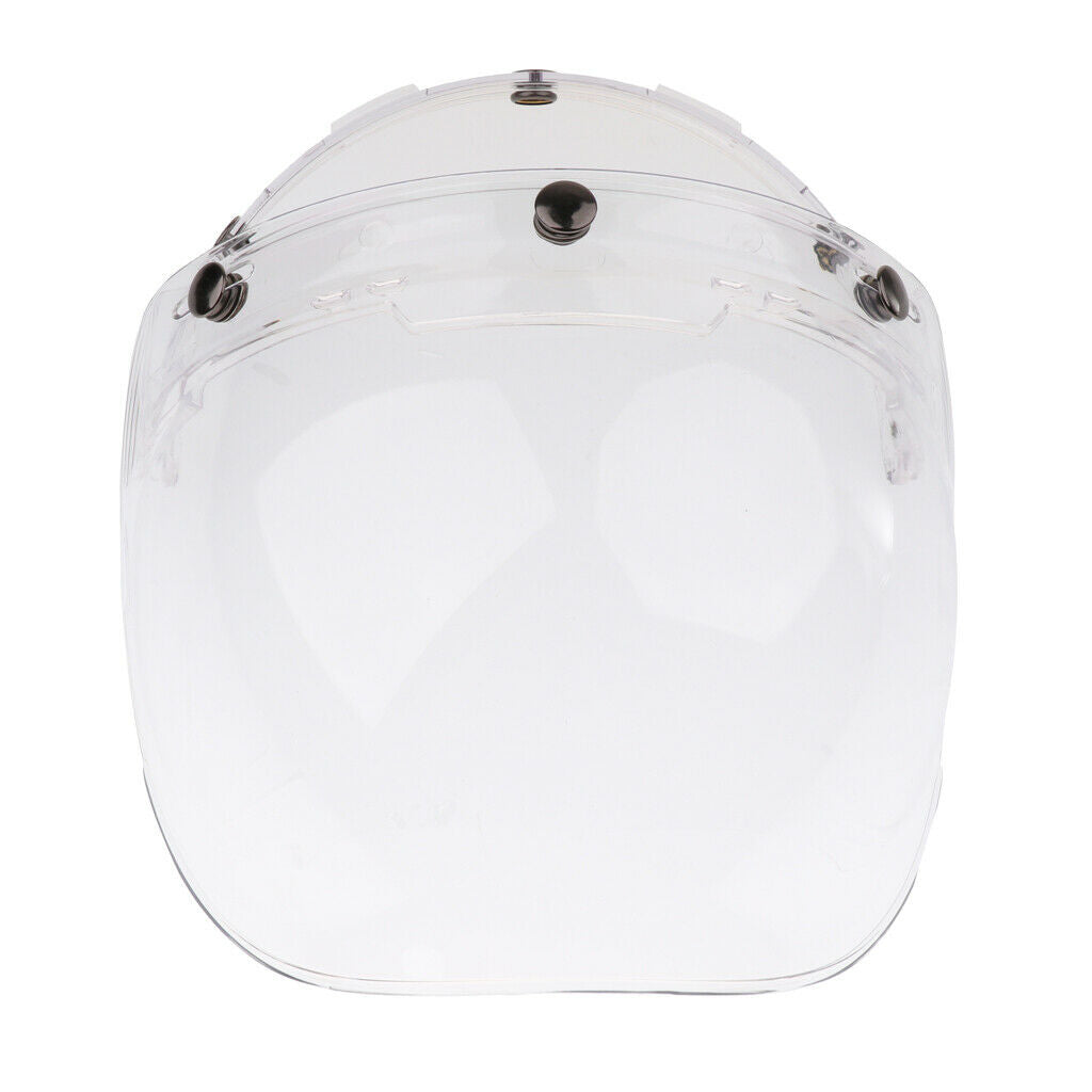 3-Snap Motorcycle Helmet Visor, Front Flip Up Visors, Wind Shield Lens For