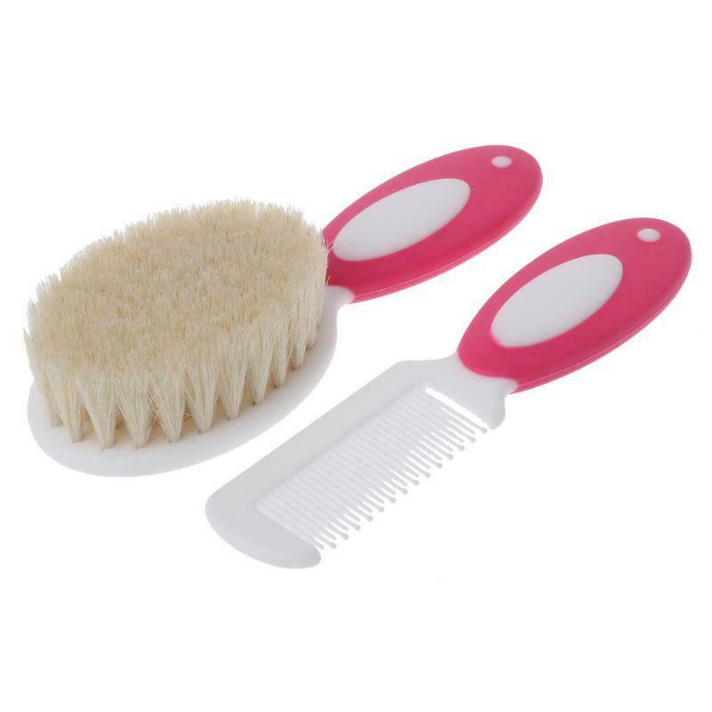 2pcs Portable Soft Newborn Baby Hair Brush Baby Kids Comb Child Hairbrush Sets