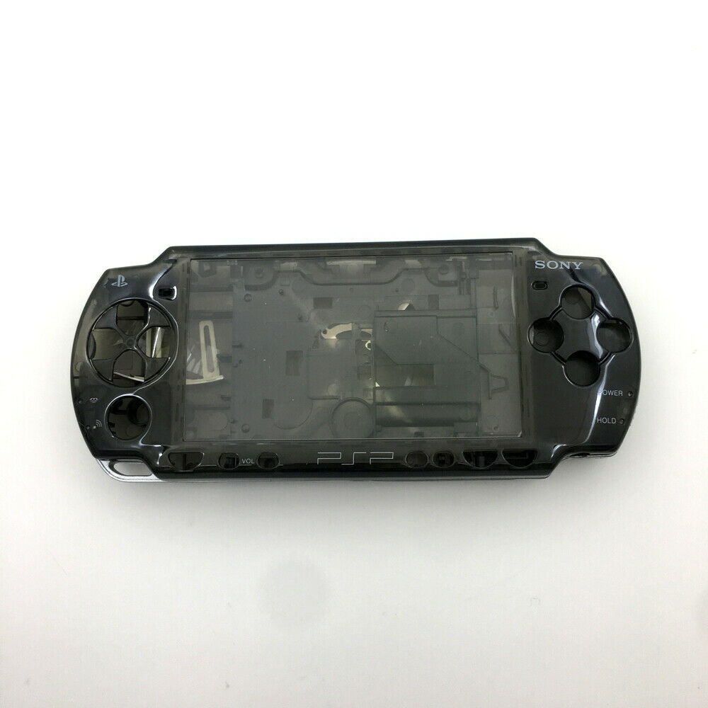Clear Black Shell Full Housing case Cover kits Replacement For Sony PSP 3000